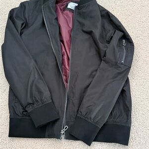 Boys Black Bomber Jacket